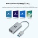 Мережевий адаптер HP USB 3.0 / Gigabit Ethernet / Silver - зображення 9