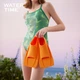 Ласты WATERTIME для взрослых короткие силиконовые, для плавания, оранжевые, размер 35 - изображение 6