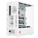 AOC AICG880W белый, корпус для игрового компьютера EATX, панорамный обзор на 270°, быстросъемная конструкция, поддержка двух видеокарт в 9 слотах, совместимость с системами водяного охлаждения 480 мм, цифровой дисплей. - изображение 10