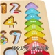 Пазл Hape E1657 деревянный с цифрами и формами детский - изображение 3