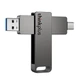 Флеш-накопичувач ThinkPlus Lenovo 512ГБ USB3.2 Type-C металевий для телефону та комп'ютера MU110 - зображення 9