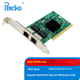 PERCKO Intel 82546 Чіп PCI Гігабітний Двопортовий Сервер Мережева Карта Настільна Агрегація М'який Маршрутизатор ROS Бездисковий 8492mt Сумісний з 82541 8139 Мережева Карта PCI - зображення 1