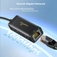 Сетевой адаптер Jinghua N324 / USB Type-C / Gigabit Ethernet / Black - изображение 4
