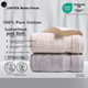 Полотенце LOFTEX хлопковое египетское класс А, мягкое, 2 шт, бежево-серое - изображение 4