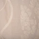 Штора Лен с текстурным рисунком цветов бежевая - изображение 1
