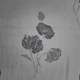 Тюль белый с серым рисунком Тюльпан - изображение 3