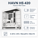 Корпус для ПК HAVN HS 420 VGPU Edition Midi-Tower без БП E-ATX/ATX/MicroATX/Mini-ITX White (HVN-CA-HS420-07) - изображение 1