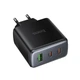Зарядний блок живлення 2xType-C+USB HOCO C160A Upgrade 65 W 5 V 3 A чорний - изображение 4