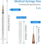 Одноразовые шприци емкостью 1 мл с иглой в индивидуальной упаковке (25 Ga 1/2 дюйма, упаковка из 25 шт.) - изображение 1