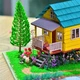 Румбокс Хата Барлоу Barlow Garden Greenhouse DIY Miniature Dollhouse Kit Roombox BM-380 - изображение 4