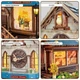 Румбокс Будиночок зозулі з годинником Cuckoo Clock House DIY Miniature House SQ-61 - изображение 3