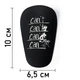 Щитки футбольные маленькие мини mini Can't L (10x6.5см) детские и подростковые черные - изображение 3