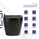 Унитаз подвесной Qtap Jay Ultra Quiet 485х360х320 мм с сиденьем Slim Duroplast Soft-close Quick Relase QT07335177MB Черный - изображение 2