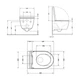 Унитаз подвесной Qtap Jay Ultra Quiet с сиденьем Slim Duroplast/Soft-close/Quick Release QT07335177W 485x360x320 мм Белый - изображение 7