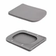 Унитаз подвесной Qtap Tern Ultra Quiet 490×365×325 мм Stone Grey с сиденьем Slim Duroplast Soft-close Quick Release QT17332303ASSG Серый - изображение 8