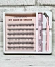 Набор пучковых ресниц JIEMEIYA DIY Lash Extension 20D (10 мм, 12 мм, 14 мм) с клеем и пинцетом - изображение 2