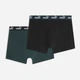 Набор трусов боксеров мужских хлопковых Puma 93875317 S 2 шт Зеленый/Черный (8721212061444) - изображение 2