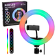 Кольцевая лампа RGB 20 см для селфи и видео 25Вт USB черный LS-536 - зображення 1