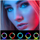 Кольцевая лампа RGB 20 см для селфи и видео 25Вт USB черный LS-536 - зображення 7