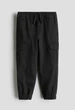 Дитячі штани-карго для хлопчика H&M 104 см Чорні (26062304C) - изображение 1