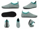Обувь для пляжа и кораллов аквашузы Diving shoes серые плоская подошва 42-43 ( 25,7 см ) 263 - изображение 2