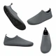 Обувь для пляжа и кораллов аквашузы Diving shoes серые плоская подошва 44-45 ( 27 см ) 256 - изображение 2