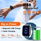 Смарт-часы QCOQ P98 с функцией звонка, 1.96" HD - изображение 7