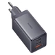 Мережевий зарядний пристрій Baseus PD/QC 65W 2xUSB-C | USB-A with USB-C to USB-C Cable 1 m Grey (P10110812827-Z1) - зображення 1