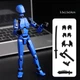 Іграшка Робот Lucky 13 Dummy рухливий улюбленець дітей дитячий конструктор Синій - изображение 2