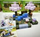 Магнітний конструктор Minecraft Вечірка під сакурою 128шт + 4 фігурки Майнкрафт Дитячий конструктор - зображення 2