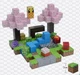 Магнітний конструктор Minecraft Вечірка під сакурою 128шт + 4 фігурки Майнкрафт Дитячий конструктор - зображення 8