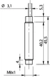 Індуктивний датчик М8/NPN/NO/Sn=4мм/кабель 2м, AE1/AN-4A M.D. Micro Detectors - зображення 2