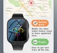 Детские смарт часы Lemfo K7L с сим картой, GPS трекером, 4G LTE, пульсометром, термометром, датчиком снятия с руки, шагомером и прослушиванием Черный - изображение 9