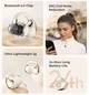 Спортивные костные наушники-клипсы Langsdom TS31 с направленным Hi-Fi звуком, Bluetooth 6.0, шумоподавлением и зарядным кейсом, до 24 часов работы Черный - изображение 3