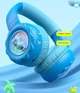 Детские беспроводные наушники с динозавром Onikuma M45 с RGB-подсветкой, встроенным микрофоном и Bluetooth 5.4 Накладная игровая гарнитура для детей До 50 часов работы Синий - изображение 4