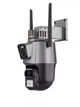 Інтелектуальна IP-камера Wi-Fi Full HD, ANDER ONE, 360°, 2 объектива, для зовнішнього та внутрішнього відеоспостереження, поворотна, з мікрофоном, функцією нічного бачення та датчиком руху, у чорно-сірому дизайні (2197046587) - зображення 13