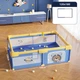 Детский игровой манеж Playpen 180 х 120 см с дверцей на молнии, сухой бассейн, детская площадка. Синий - изображение 3
