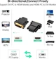 Адаптер UGREEN 20124 DVI 24+1 Male to HDMI Female Adapter (Black) (UGR-20124) - изображение 5