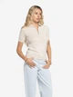 Поло жіноче Arber Polo knit Zipper WD4 SS XS бежевый (W09.21.60.621) - изображение 3