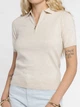 Поло жіноче Arber Polo knit Zipper WD4 SS XS бежевый (W09.21.60.621) - изображение 5