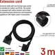 Мережевий подовжувач Emos PC0123R 1 розетка 3 м (PC0123R) - зображення 2