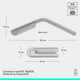 Мышь Logitech Mobi Fold Wireless Mouse White (910-007631) - изображение 3