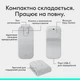 Мышь Logitech Mobi Fold Wireless Mouse White (910-007631) - изображение 5