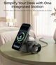 Зарядное устройство Anker Cube 3-in-1 Qi2 MagSafe обновлена быстрая версия для iPhone, Apple Watch, AirPods - Black - изображение 4
