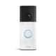 Умный дверной звонок Ring Battery Doorbell Retinal 2K video 6x улучшенное масштабирование двухсторонний разговор и встроенный аккумулятор, модель 2026 года - Speckled White - изображение 1