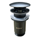 Донный клапан для раковины Koer PW-08-07 1 1/4" без перелива автоматический CLICK-CLACK (Цвет графит) (KR6484) - изображение 1