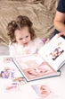 Перший альбом малюка "Baby book", фотоальбом для новонарордженої дівчинки українською, колір світло-рожевий - зображення 5