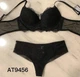 Комплект белья: бюстье push-up и бразилианы 9456 Balaloum черный 80C/L - изображение 1