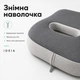 Подушка офисная ортопедическая для сидения IDEIA 43х38х10 см с эффектом памяти с наволочкой 5251464 - изображение 5
