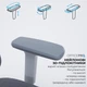 Крісло офісне Officepro Skyline Footrest Gray/Dark Gray (OC750-G-DG-DG) ( 27540 ) - зображення 15